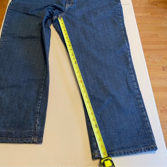 NWT Croft & Barrow Flannel Lined Jeans Mens 46x30 Classic Fit Denim Warm - Picture 7 of 13